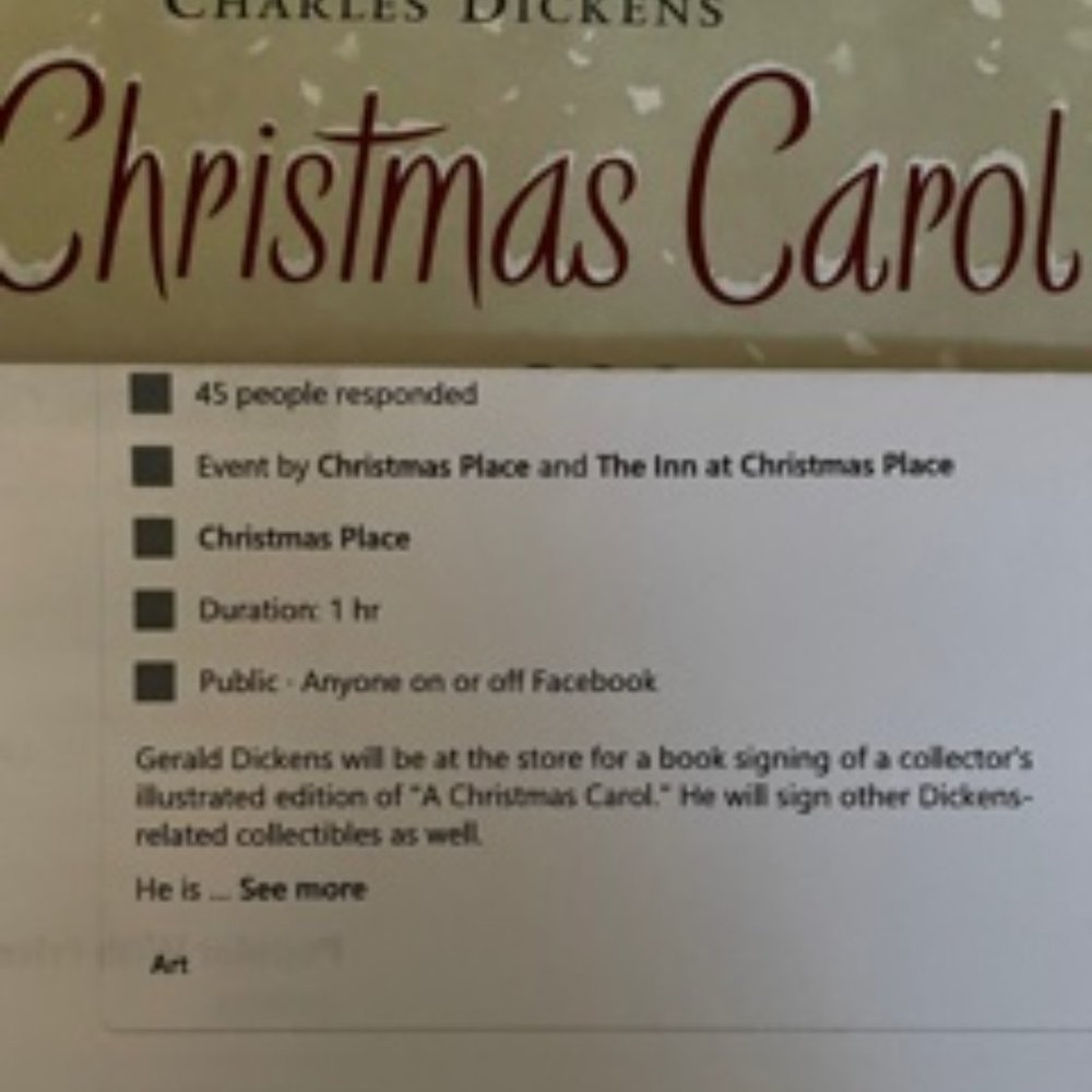 NWT Autographed "A Christmas Carol" Book - Picture 11 of 15